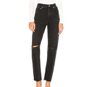 Agolde Cherie High Rise Straight Jeans in Distortion